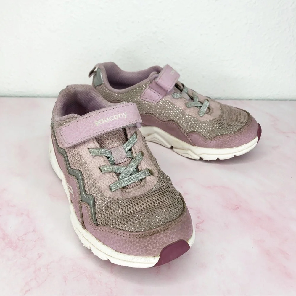 Saucony‎ sneakers Flash A/C 2.0 pink metallic size 12 little girl